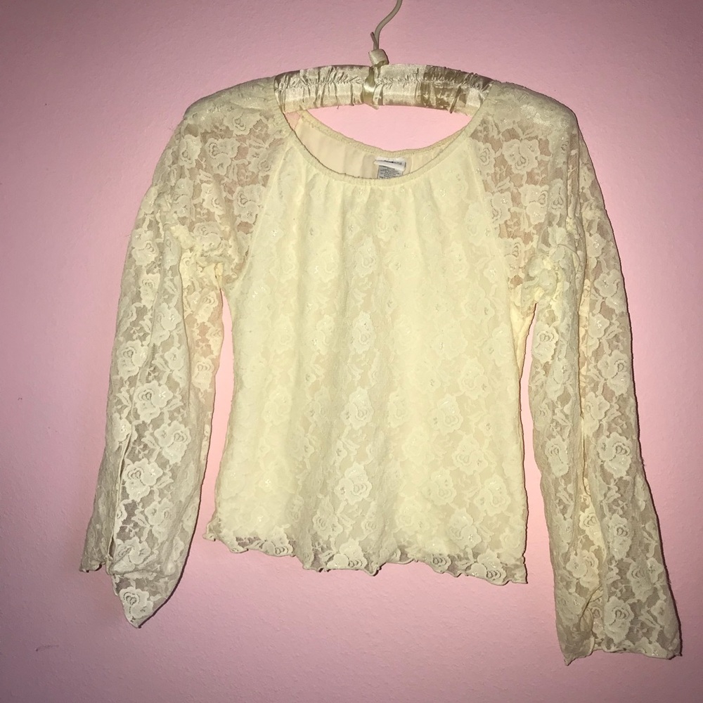 Lace Top with Flowy Sleeves